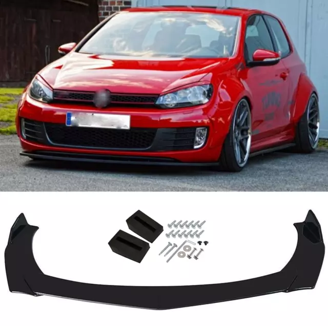 Frontspoiler Spoilerschwert Frontlippe Spoilerlippe Glanz für VW Golf 6 GTI GTD