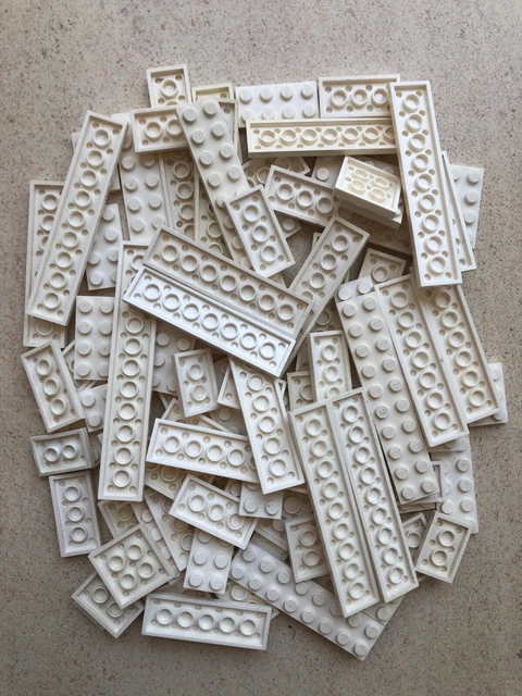 Lego: Lot de 80 Plaques Blanches classiques et de toute dimension.