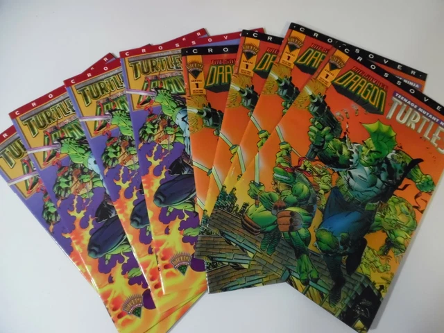 MIRAGE teenage mutant ninja turtles SAVAGE DRAGON CROSSOVER #1 - LOT OF 8 COMICS