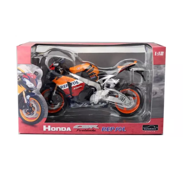 1/12 Scale 2020 Honda CBR Firablade Repsol Diecast Motorcycle Model Toys Gifts