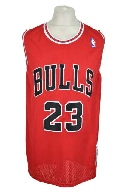 MITCHELL & NESS Chicago Bulls NBA Vest Jersey Size 50 Mens #23 JORDAN 1997-98