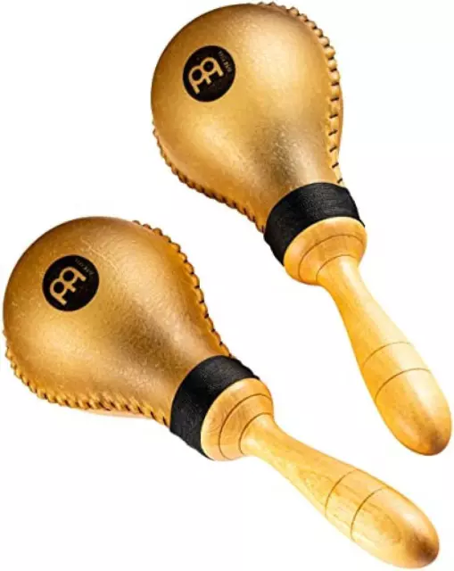 Meinl Percussion MSM4 - Maracas Rawhide (Jumbo), lunghezza 30 cm, Colore: Legno