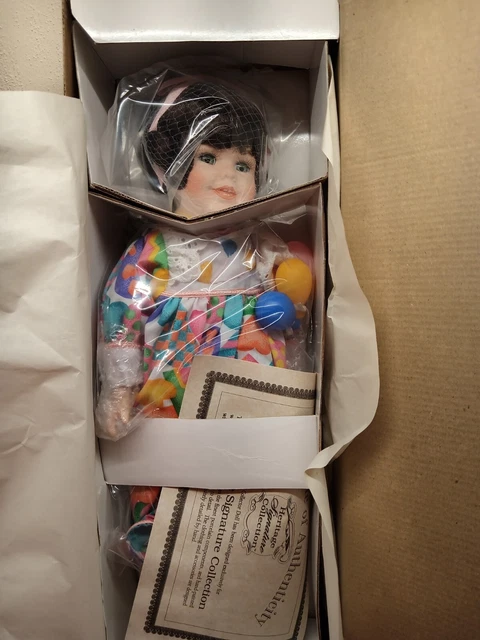 heritage signature collection porcelain doll New CIB With C.O.A 2