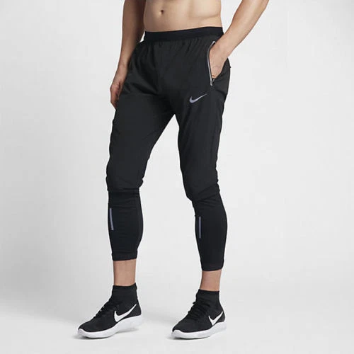 Nike Dri-Fit Swift Mens Running Tights CZ8835-010 Black-Size