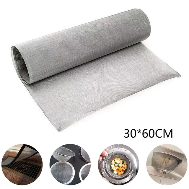 Tout Neuf Tissé Câble Maille Acier Inoxydable 1pcs 304 60 30cm