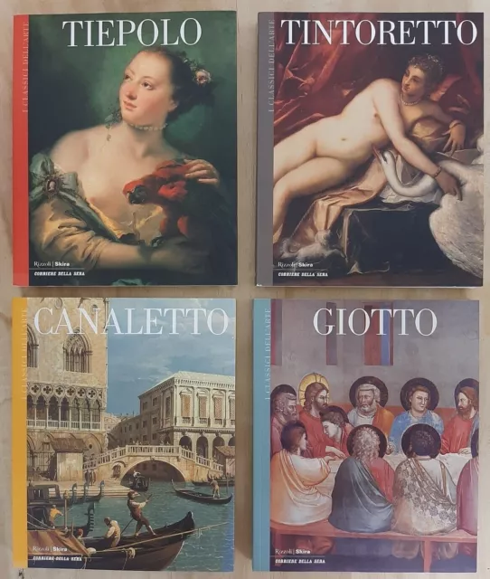 I CLASSICI DELL'ARTE: GIOTTO, CANALETTO, TIEPOLO, TINTORETTO - Rizzoli/Skira