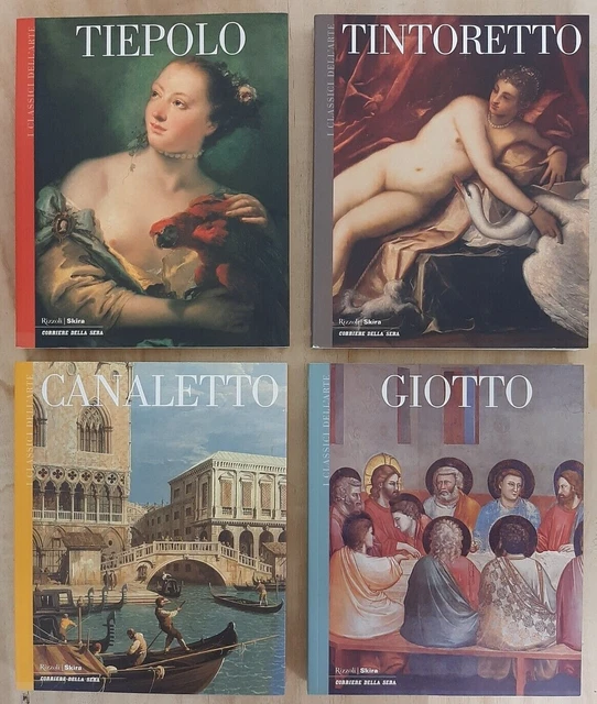I CLASSICI DELL'ARTE: GIOTTO, CANALETTO, TIEPOLO, TINTORETTO - Rizzoli/Skira