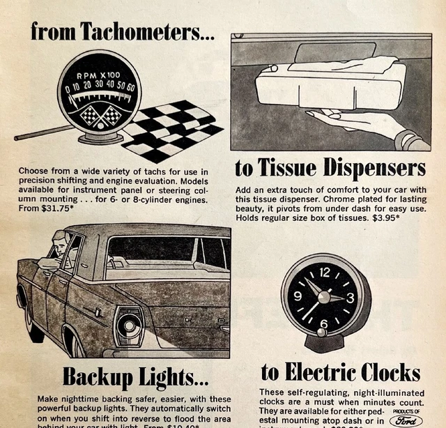 Ford Dealer Genuine Parts Advertisement 1965 Automobilia Motor Company DWS6E