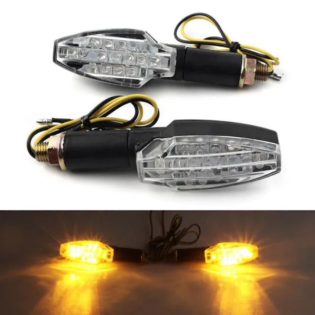 Universal LED Turn Signal Indicators Lights Daytime Running Lamps Motorcycle