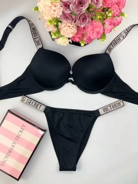 VICTORIA SECRET BRA+PANTIES, Shine Set ,Colors and sizes to choose