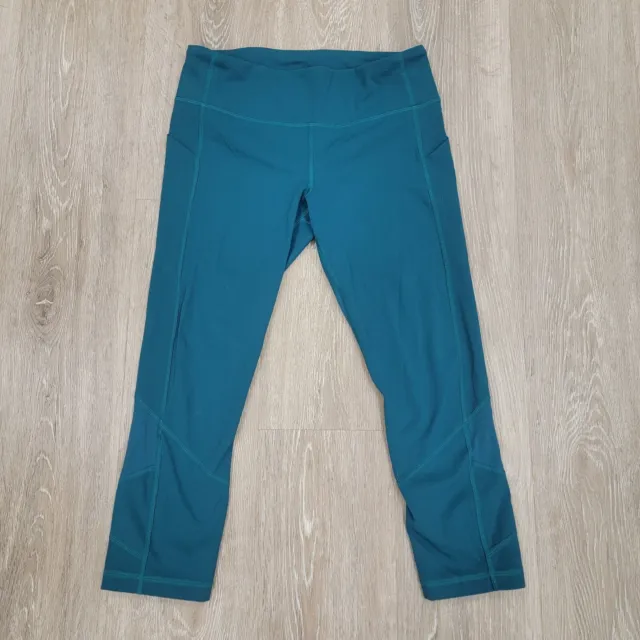 Lululemon Pace Rival Crop *full-on Luxtreme 22 In Emerald