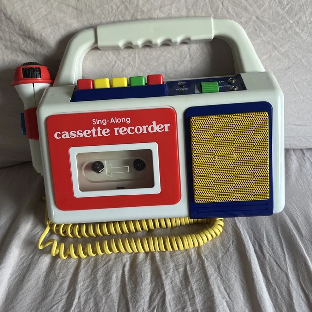 SING ALONG CASSETTE Recorder * 1995 200 Toy Inc. Tape Recorder W