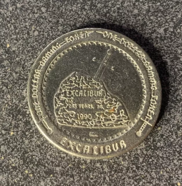 EXCALIBUR Casino $1.00 gaming token / coin Las Vegas, NV