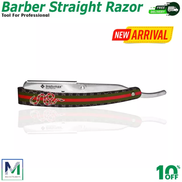 Professional Barber Hair Shaving Razor Straight Folding Knife