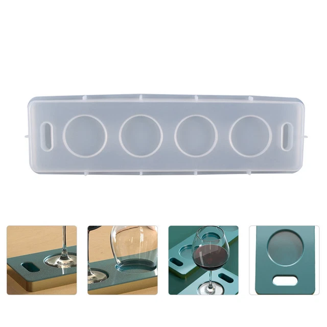Moule Silicone Plateau Résine Époxy 40 Cm Avec Poignée - Grand Moule Pour Planche à Fromage