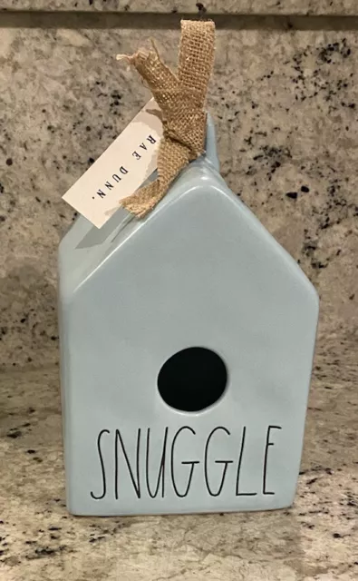 New Rae Dunn Snuggle Ceramic Birdhouse Artisan Collection by Magenta with Decal 2