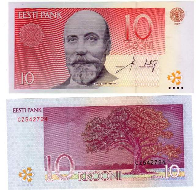 Estonie ESTONIA Billet 10 KROONI 2007 P86 UNC NEUF