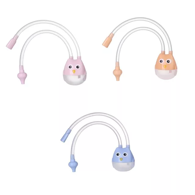 Soft Newborn Baby Silicone Nasal Aspirator Vacuum Sucker Nose Mucus Snot Cleaner