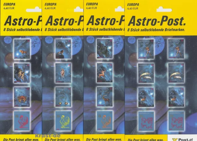 Österreich - Astro Set 1-4 Sternzeichen Tierkreiszeichen Astrologie Astrology