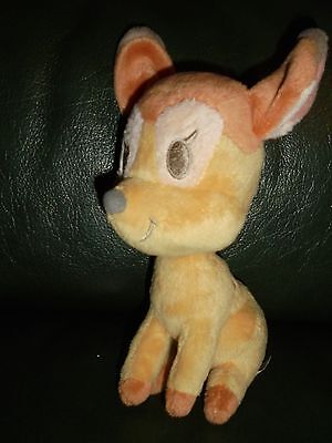 Doudou Peluche Nicotoy Disney Faon Bébé Bambi Orange et Gris 18 cm
