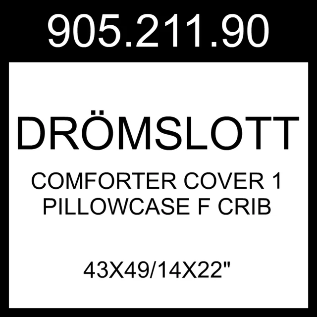 Funda edredón IKEA DRÖMSLOTT 1 funda de almohada F cuna 905.211.90