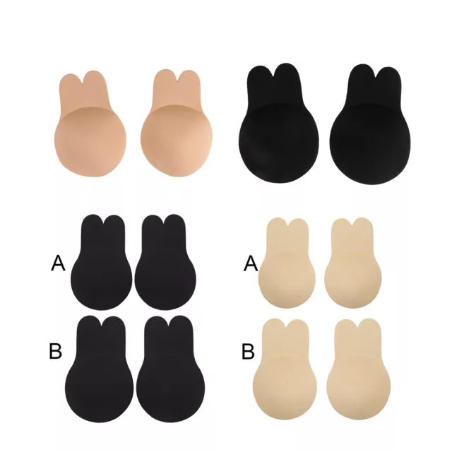 US 1 Pair Women's Breast Lifting Bra Tape Nipple Covers Silicone Invisible Pads