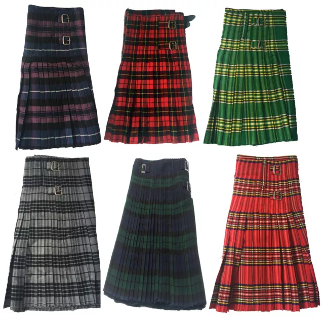 kilt Men's Scottish Kilts 13 oz Highland Casual Tartan Various Tartan 5 Yard