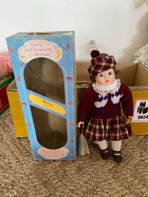 14" The Heritage Mint Porcelain Doll Sweet Innocent Collection NEW 1992