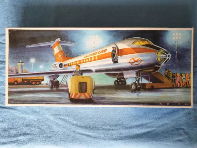 Tu-134  Modellbaukasten - Plasticart -INTERFLUG-Decals ("Großer Bogen")