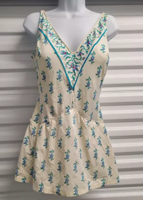 Vintage Sandcastle Women's One-piece Swimsuit 1960's/1970's