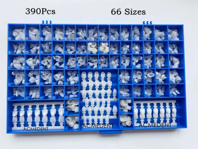 390/Box Temporary Dental Crowns 66Size Crown Mold Guides Molar Anterior 1~10Kits 2