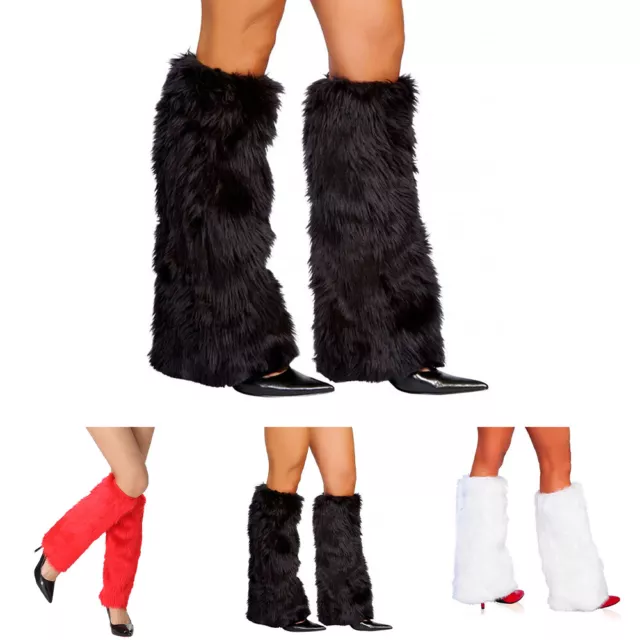 Womens Fashion Boot Cuff Fluffy Furry Faux Fur Leg Warmer Boot Toppers