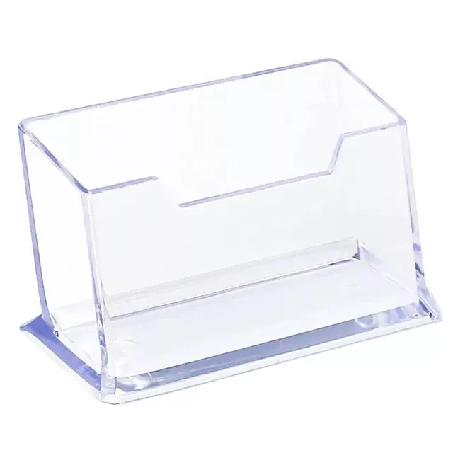 Transparent Business Card Rack High Capacity Desktop Business Card Storage Box