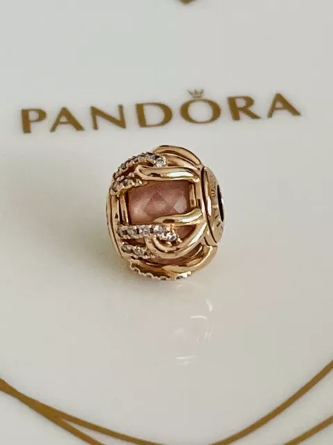 💜 Genuine PANDORA Essence * Bonds Of Love * Rose Heart Charm 💛 🎁 FREE 🚚