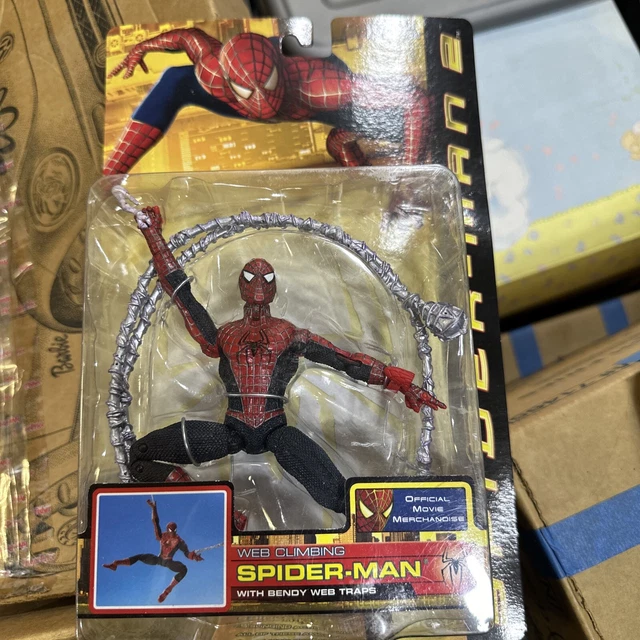 Figurine super articulée 6 pouces du film Spider-Man 2 de 2003, CPII, Tobey Maguire - France