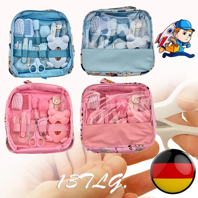 13tlg/Set Baby Pflegeset Bürste Kamm Schere Thermometer Nagelfeilen Nasensa T2K0