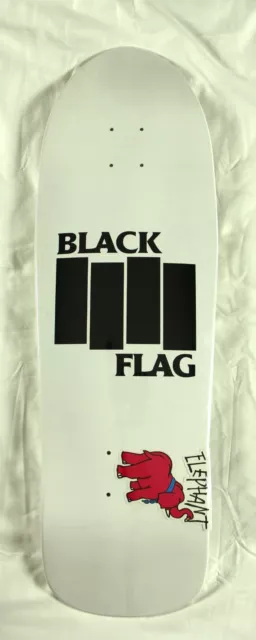 Elephant Brand Skateboards Black Flag Skateboard Deck Mike Vallely Brand New nos