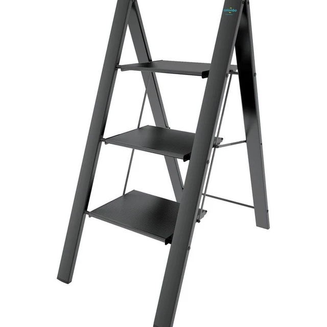 Sgabello Scala LEONARDO 3 Gradini In Alluminio Max 150kg EN14183 MADE IN ITALY