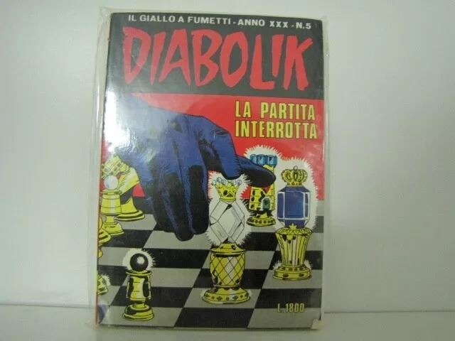 Diabolik  Anno Xxx N.  5 La Partita Interrotta Ottimo