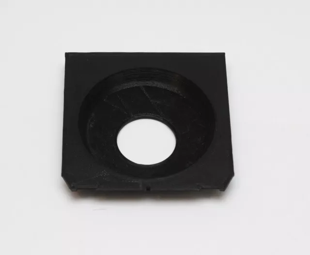 Lens Board für Linhof Wista Shen Hao Ebony Copal#0 Recessed 12mm Offcenter Hole