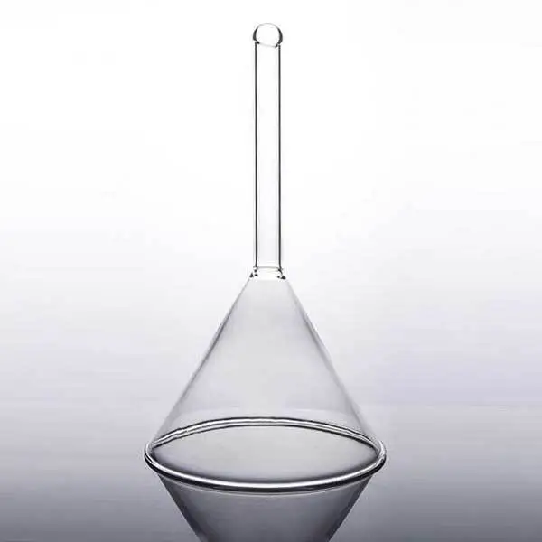 40mm-150mm Clear Glass Funnel with Short Stem Chemistry Laboratory Glassware