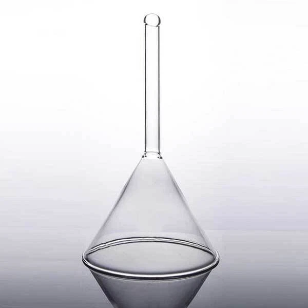 40mm-150mm Clear Glass Funnel with Short Stem Chemistry Laboratory Glassware