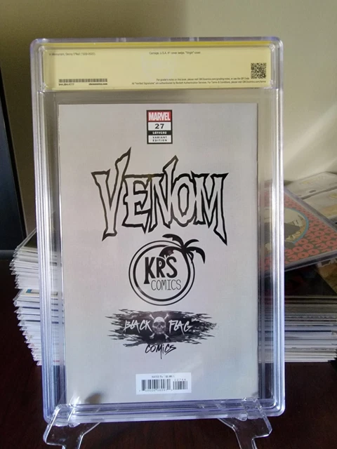 Venom #27 CBCS 9.8 Dark Edition signed by Clayton Crain 2