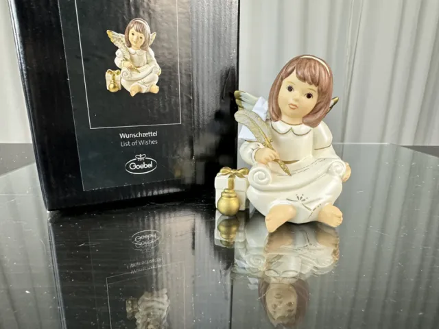 Goebel Figure Angel With Wishlist - 41373041 - 8cm Top Condition Original