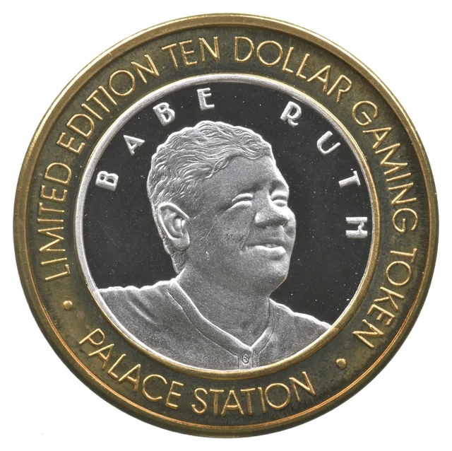 Palace Station $10 Gaming Casino Token .999 SILVER Strike *794
