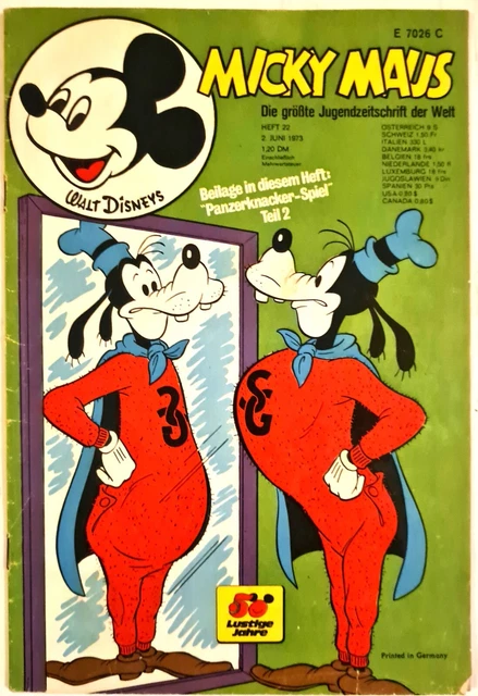 Micky Maus Comic Heft Nr.22  mit GS+SB 1973 (131)