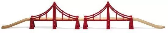 BRIO Double Suspension Bridge 33683 for Wooden Railway set 2