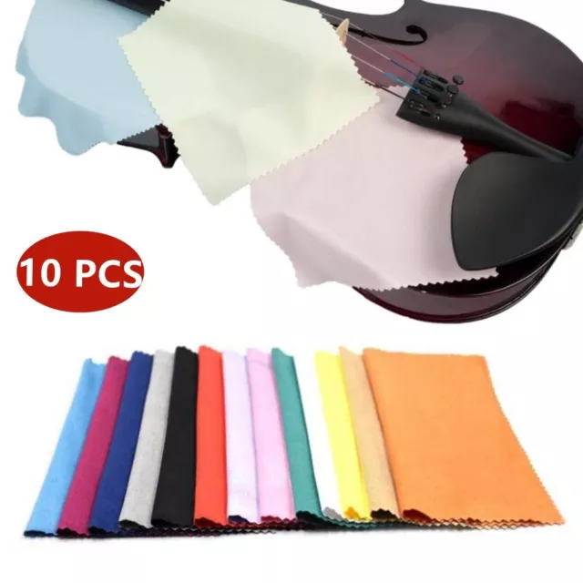 High Quality Microfiber Cleaning Cloths Set of 10 for Musical Instruments