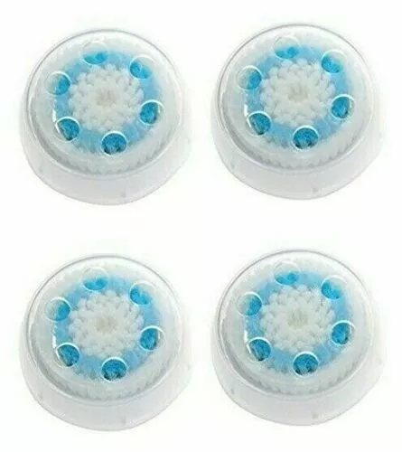 4 Delicate Facial Brush Head Replacement Compatible with Clarisonic Mia 1 2 3