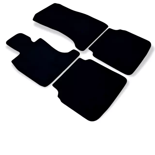 Car Floor Mats For BMW 7 F02 Waterproof Black Velour Carpet Rugs Auto Liners New